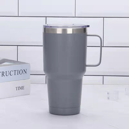 Durable 30oz Stainless Steel Vacuum Insulated Mug with Handle