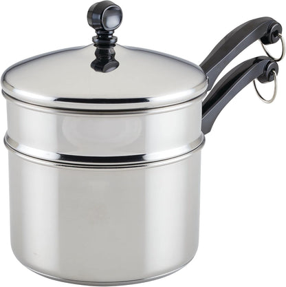 2-Quart Classic Stainless Series Covered Double Boiler
