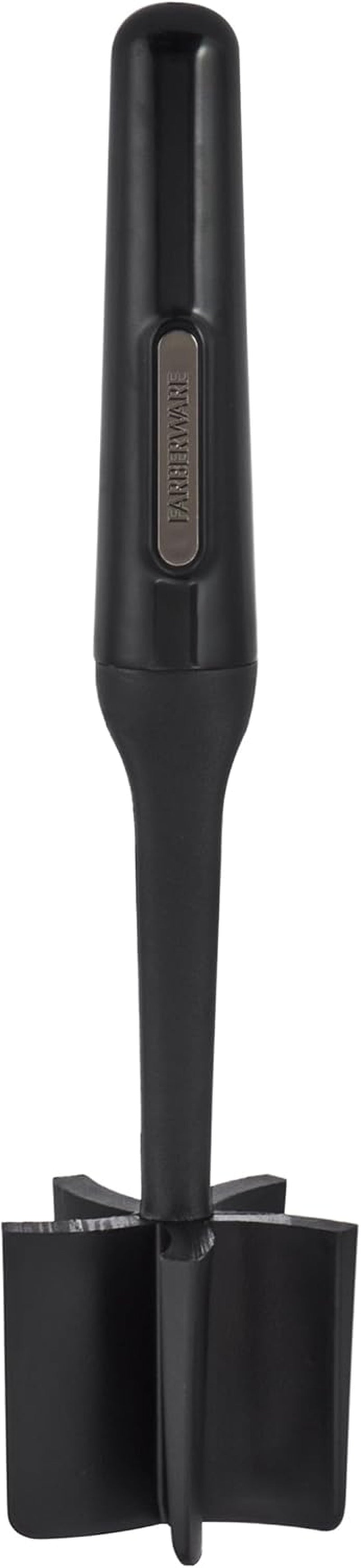 Nylon Meat and Potato Masher – 5-Blade Ground Meat Chopper, Heat-Resistant to 450°F, Safe for Nonstick Cookware, Ergonomic Handle, 10-Inch, Dishwasher-Safe, Black