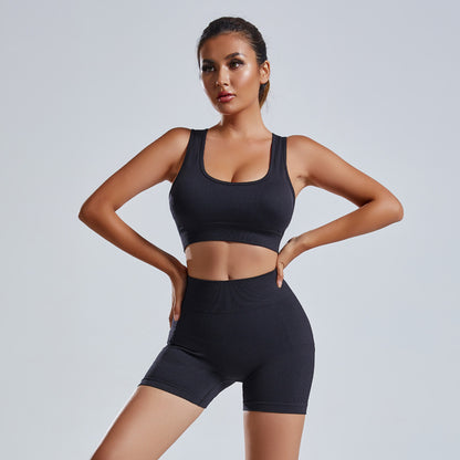 Yoga Set Women's Vest And Shorts Tracksuit