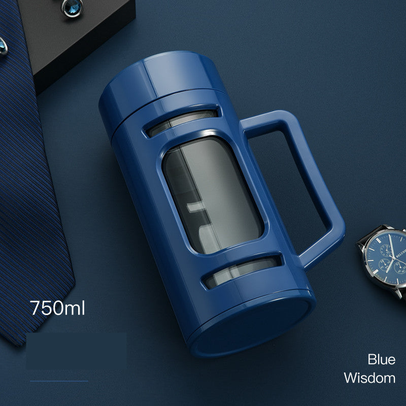 Simple Drop Proof Double-layer Cups With Tea Bin Filter