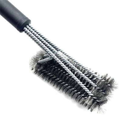 Three-Head Stainless Steel Barbecue Cleaning Brush