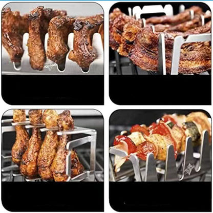 Multifunctional Stainless Steel Outdoor Garden Dinner Portable Inlaid Grill