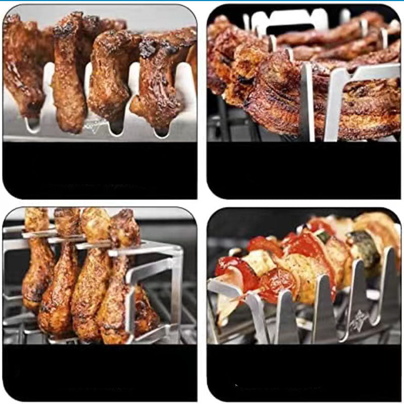 Multifunctional Stainless Steel Outdoor Garden Dinner Portable Inlaid Grill