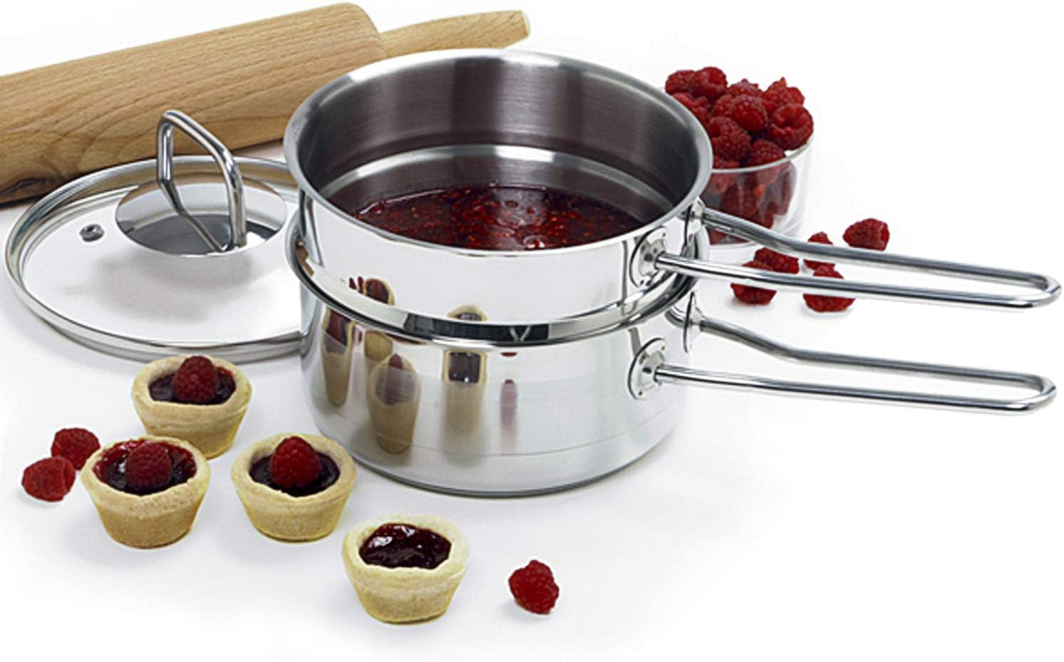 1.5 Quart Stainless Steel Double Boiler, Holds 1.5Qt/1.4L