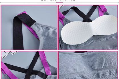 Women Seamless High Impact Sports Bra Yoga Fitness Top