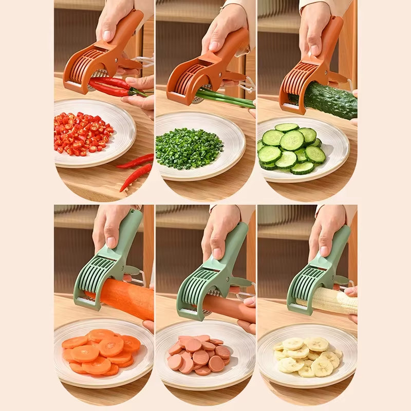 Stainless Steel Vegetable and Fruit Slicer Multi Functional Salad Slicer Kitchen Accessories