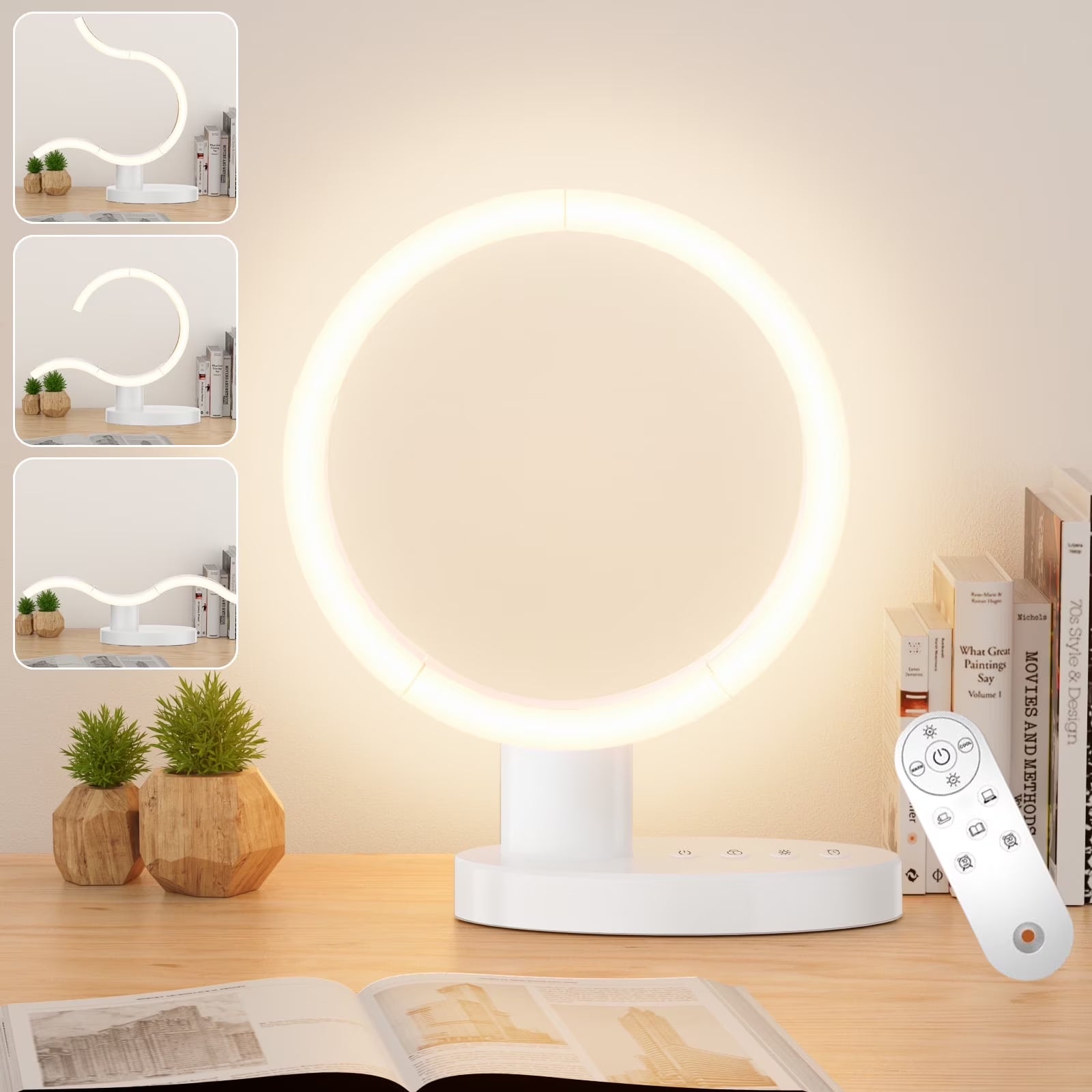 Transformable LED Desk Lamp, Bedside Desk Lamps for Bedroom 