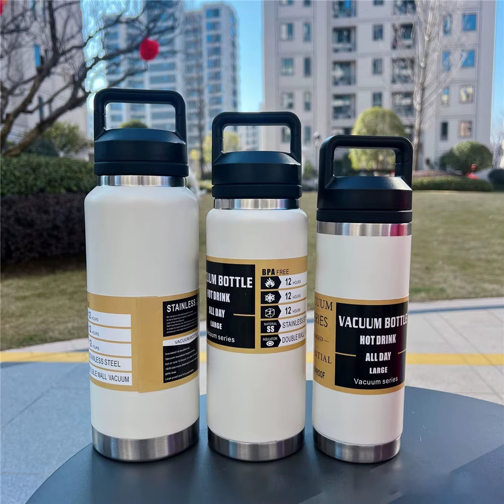 Large Capacity Water Bottle Stainless Steel Thermos Vacuum Insulated Flask