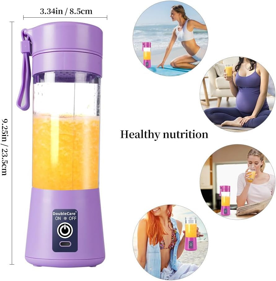 Portable USB Blender Cup – 380ml Rechargeable Smoothie & Juice Make