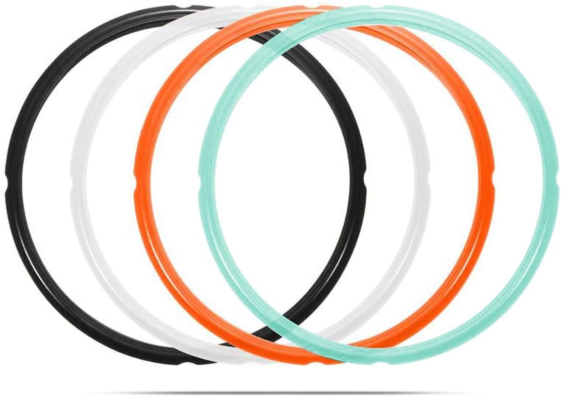 4-Pack Silicone Sealing Rings – Replacement Gaskets for Instant Pot 6Qt
