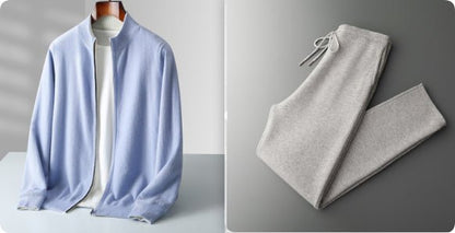 Autumn And Winter Double - sided Thickened Zipper Wool Cardigan - Alpaca House