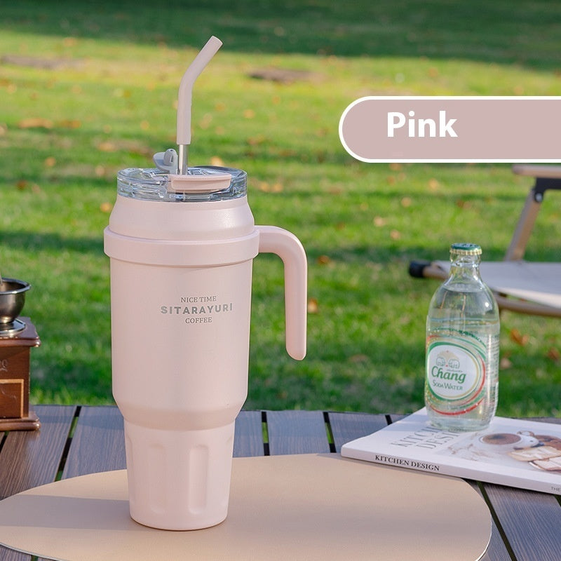 Durable Insulated Tumbler with Handle and Straw: Your Perfect Hydration Partner