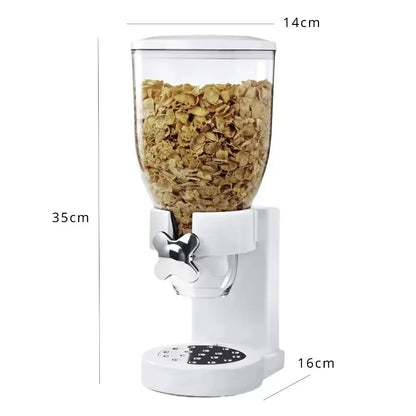 Rotating Button Extraction Kitchen Cereal Jars and other Food Dispenser, Airtight High Kitchen Miscellaneous Grain Sealed Jar