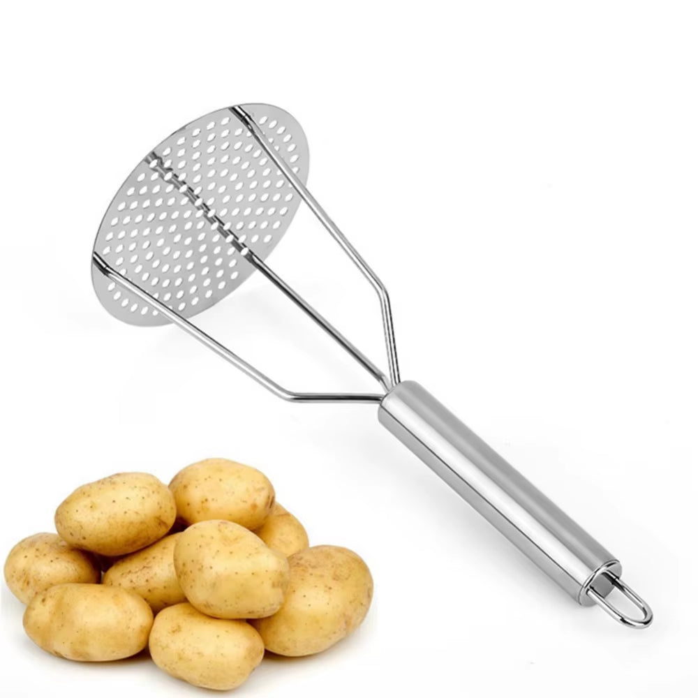 Stainless Steel Potato Masher Crush Vegetable Fruit Press Maker Kitchen Tool 