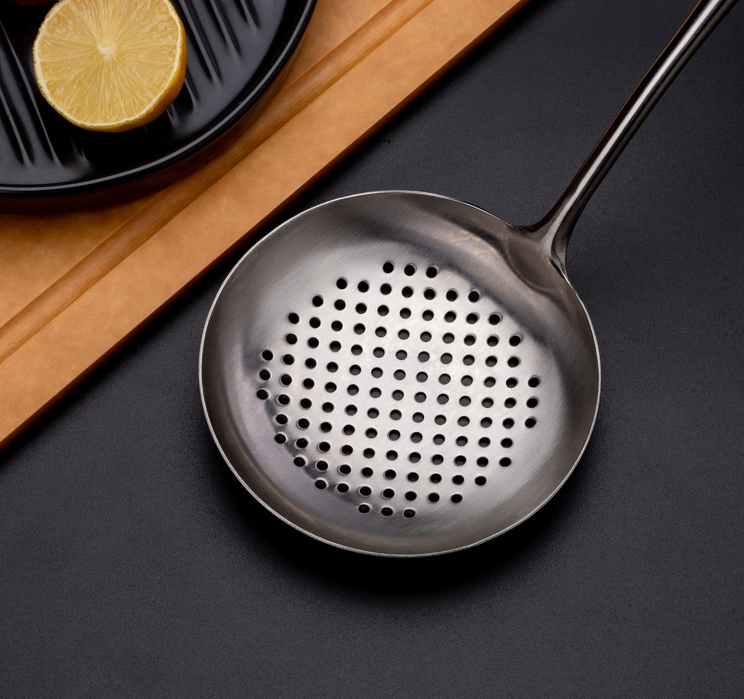 Stainless Steel Skimmer Slotted Spoon Colander Strainer Ladle for Cooking and Frying