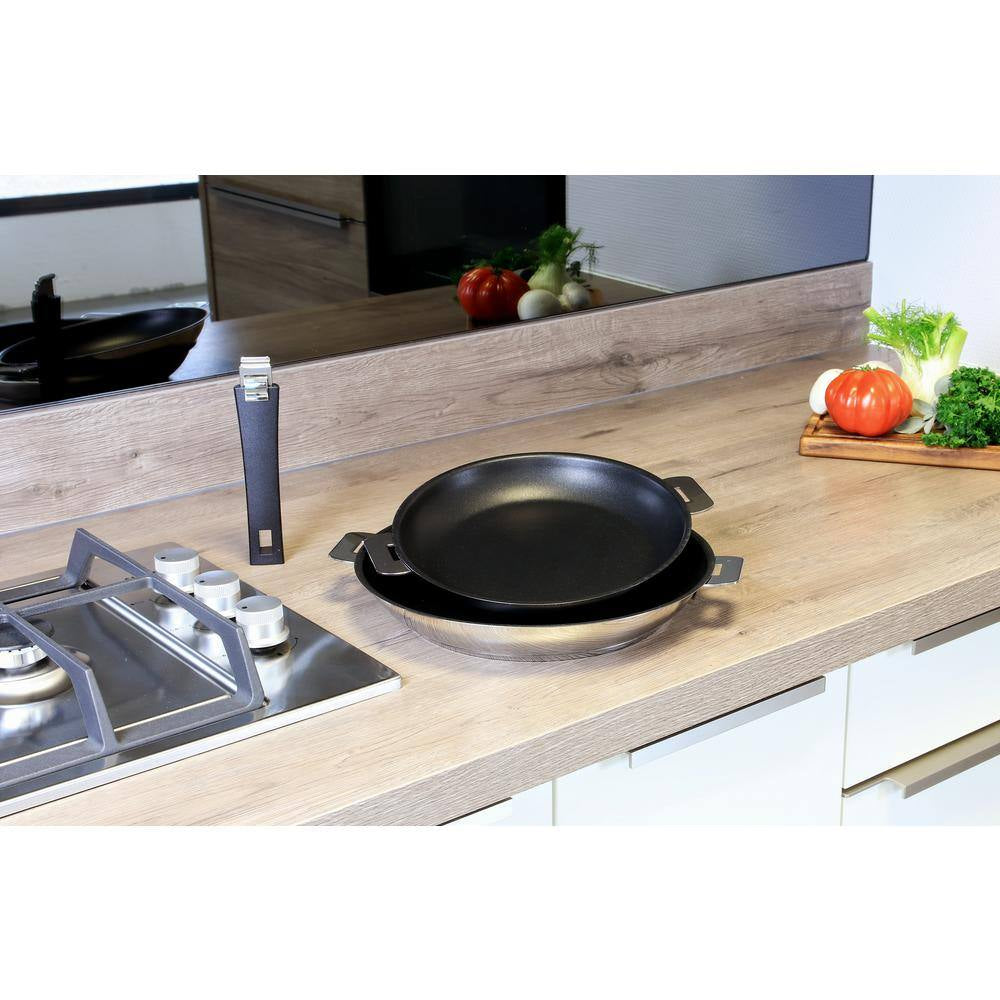 3-Piece Stainless Steel Nonstick Frying Pan Set