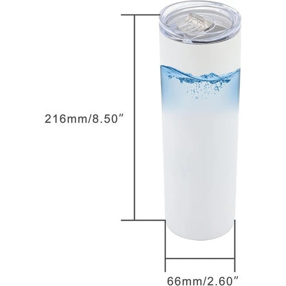 Stainless Steel Double Wall Vacuum Insulated Tumblers With Lid And Straw For Hot Cold Drinks White