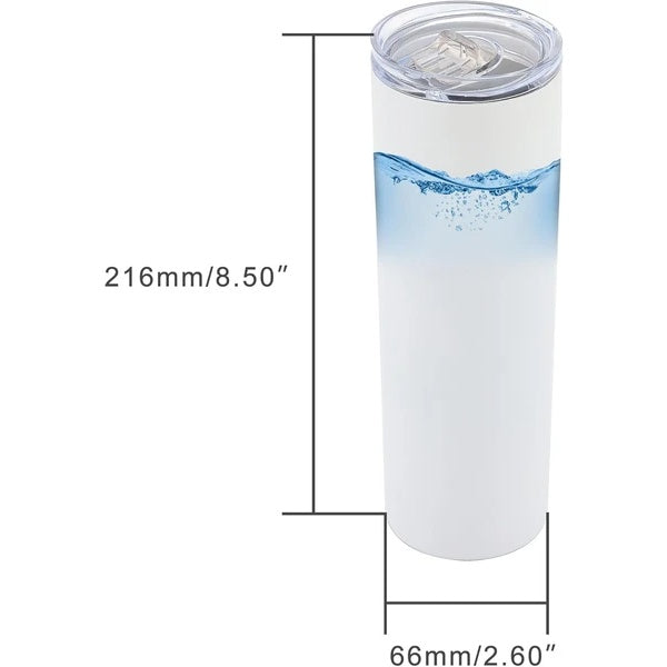 Stainless Steel Double Wall Vacuum Insulated Tumblers With Lid And Straw For Hot Cold Drinks White