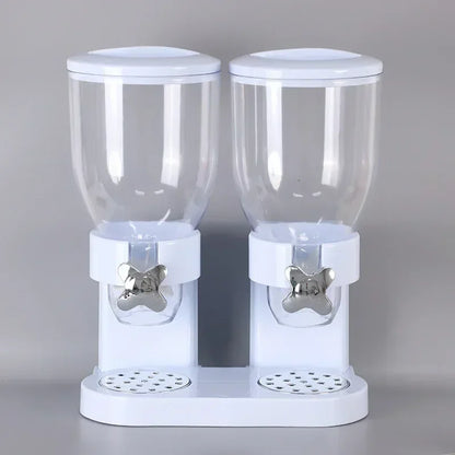 Rotating Button Extraction Kitchen Cereal Jars and other Food Dispenser, Airtight High Kitchen Miscellaneous Grain Sealed Jar