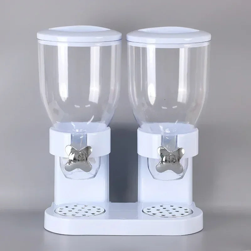 Rotating Button Extraction Kitchen Cereal Jars and other Food Dispenser, Airtight High Kitchen Miscellaneous Grain Sealed Jar