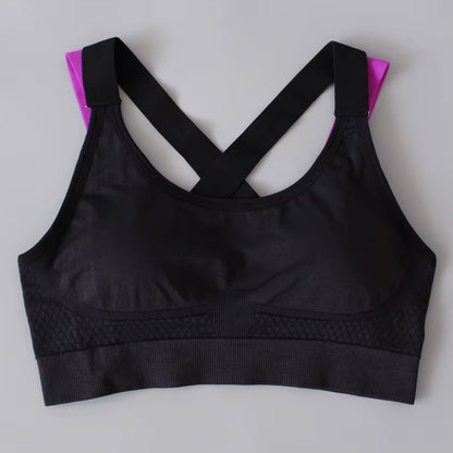 Women Seamless High Impact Sports Bra Yoga Fitness Top
