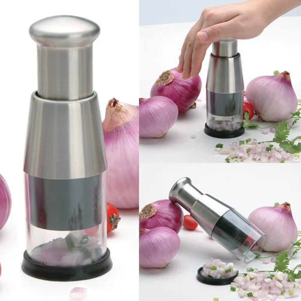 Stainless Steel Manual Hand Chopper Onion Garlic Chopper Kitchen Tools