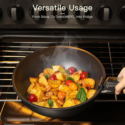 Non Stick Pots and Pans Ceramic Kitchen Cookware Set with Detachable/Removable Handle, Oven Safe, Induction Ready, 21 Pcs