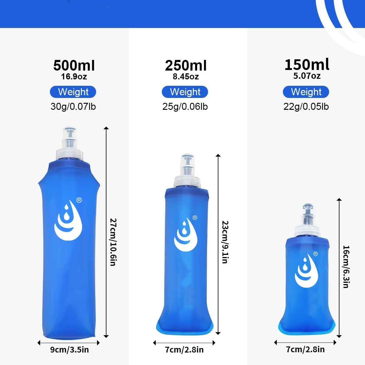 Lightweight Flexible Cycling Flasks