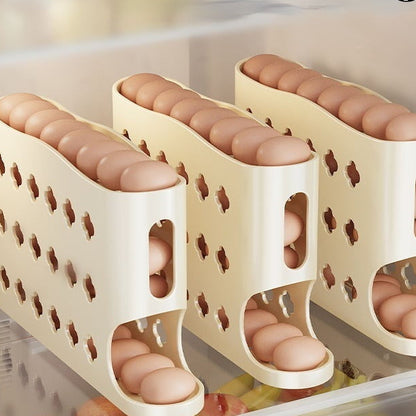 Multi-layer Household Refrigerator Side Door Rolling Egg Storage Box