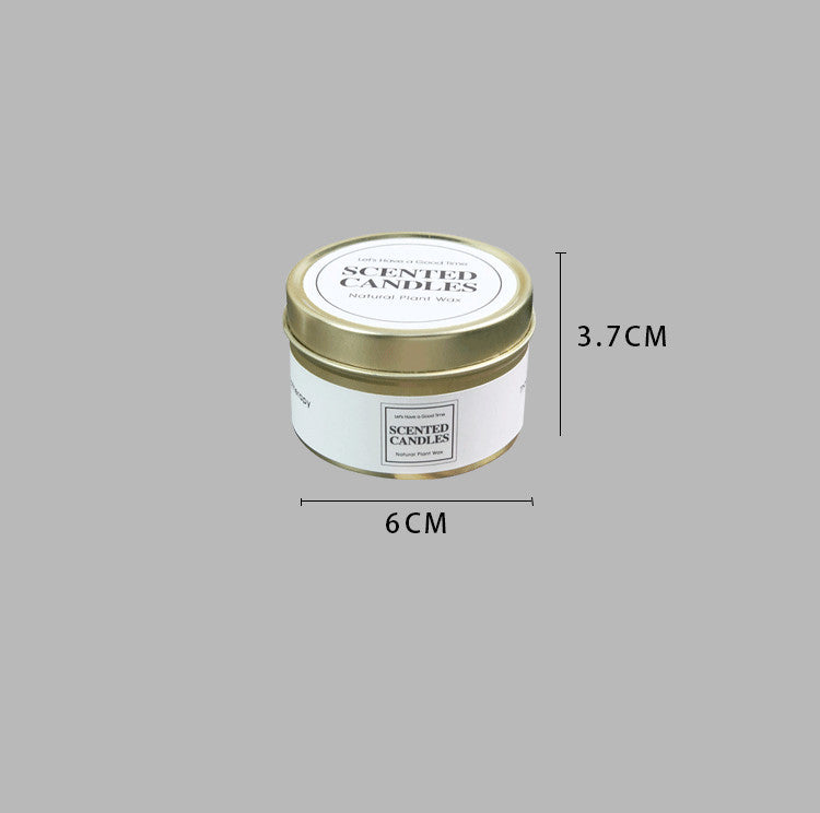 LA BELLE VIE Mini Scented Tin Candles with Gold Holders