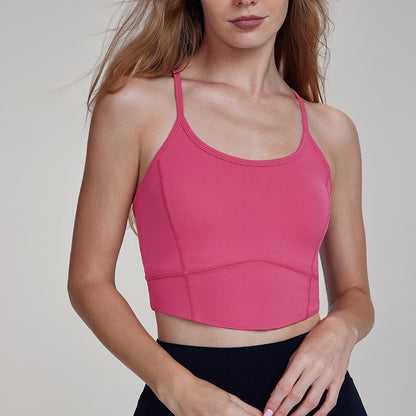 Thin Strap Open-Back Workout Tank