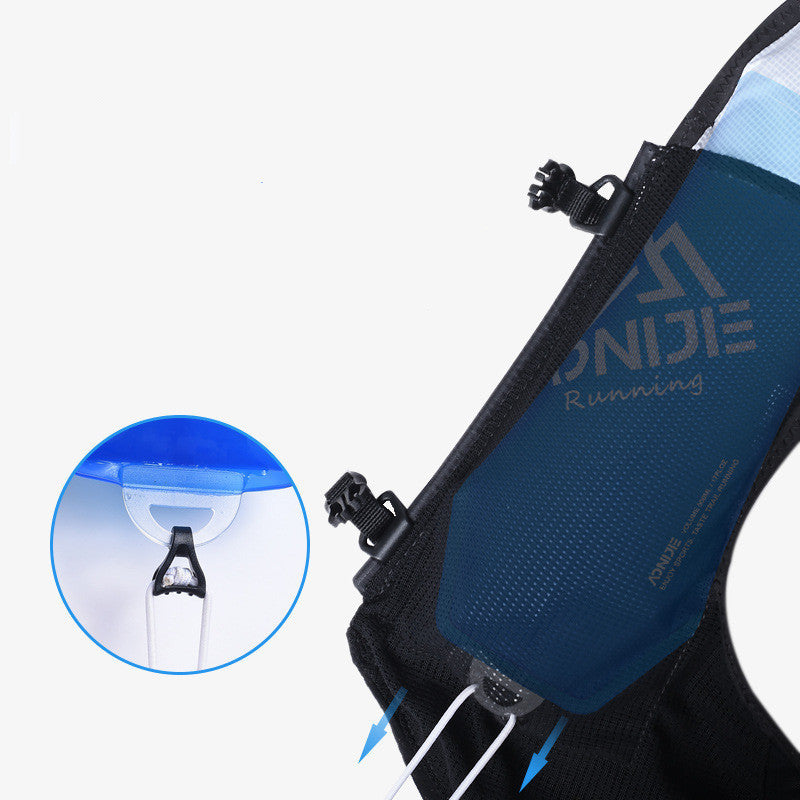 Dynamic Blue Contoured Sports Water Bottle