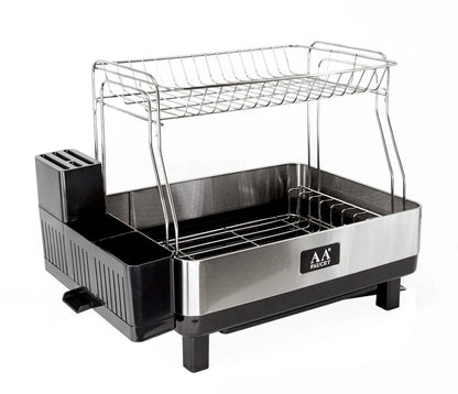 Stainless Steel Two Tier Dish Rack