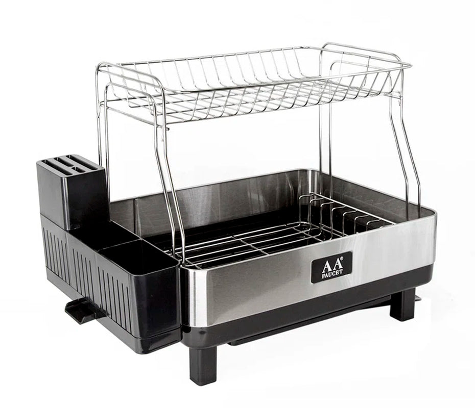 Stainless Steel Two Tier Dish Rack