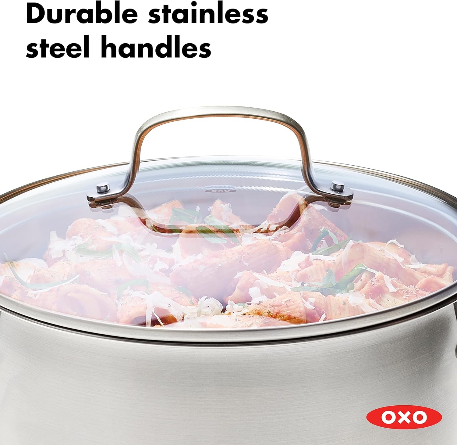 8.4QT Stainless Steel  Multipurpose Boiler Pot with Steamer Insert & Glass Lid, Dishwasher Safe