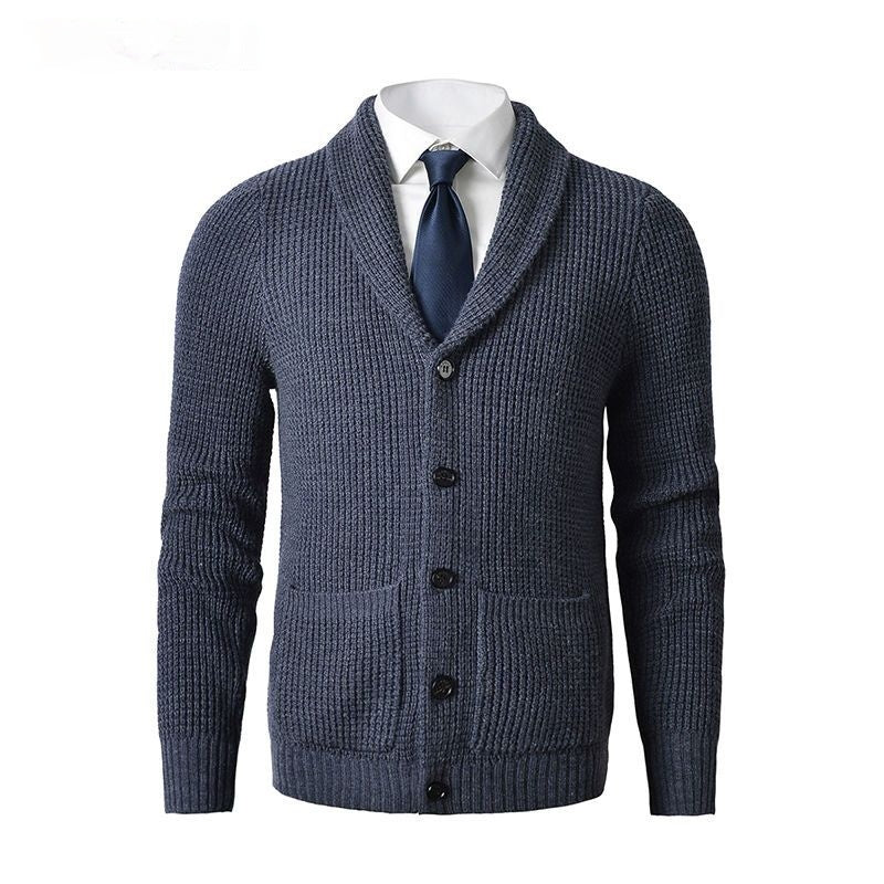 Business Casual Knitted Wool Cardigan For Men - Alpaca House