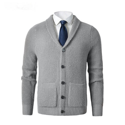 Business Casual Knitted Wool Cardigan For Men - Alpaca House
