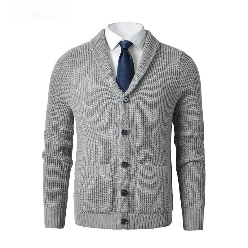 Business Casual Knitted Wool Cardigan For Men - Alpaca House