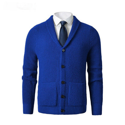 Business Casual Knitted Wool Cardigan For Men - Alpaca House