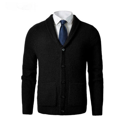 Business Casual Knitted Wool Cardigan For Men - Alpaca House