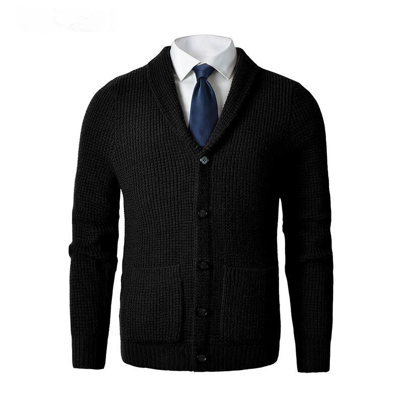 Business Casual Knitted Wool Cardigan For Men - Alpaca House