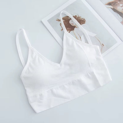 Women Tube Top U Back Crop Top Push up Bandeau Bra Sexy Lingerie Seamless Underwear Sport Top Fitness Brassiere