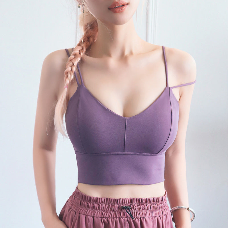 V-Neck Ribbed Cropped Top