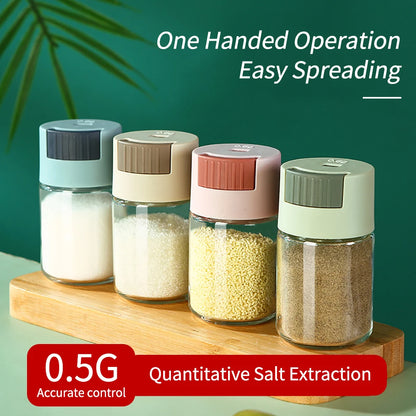 Adjustable Salt Dispenser Condiments Container Sugar Bottle Spice Pepper Salts Shaker Spice Jar Salts Tank Seasoning Bottle