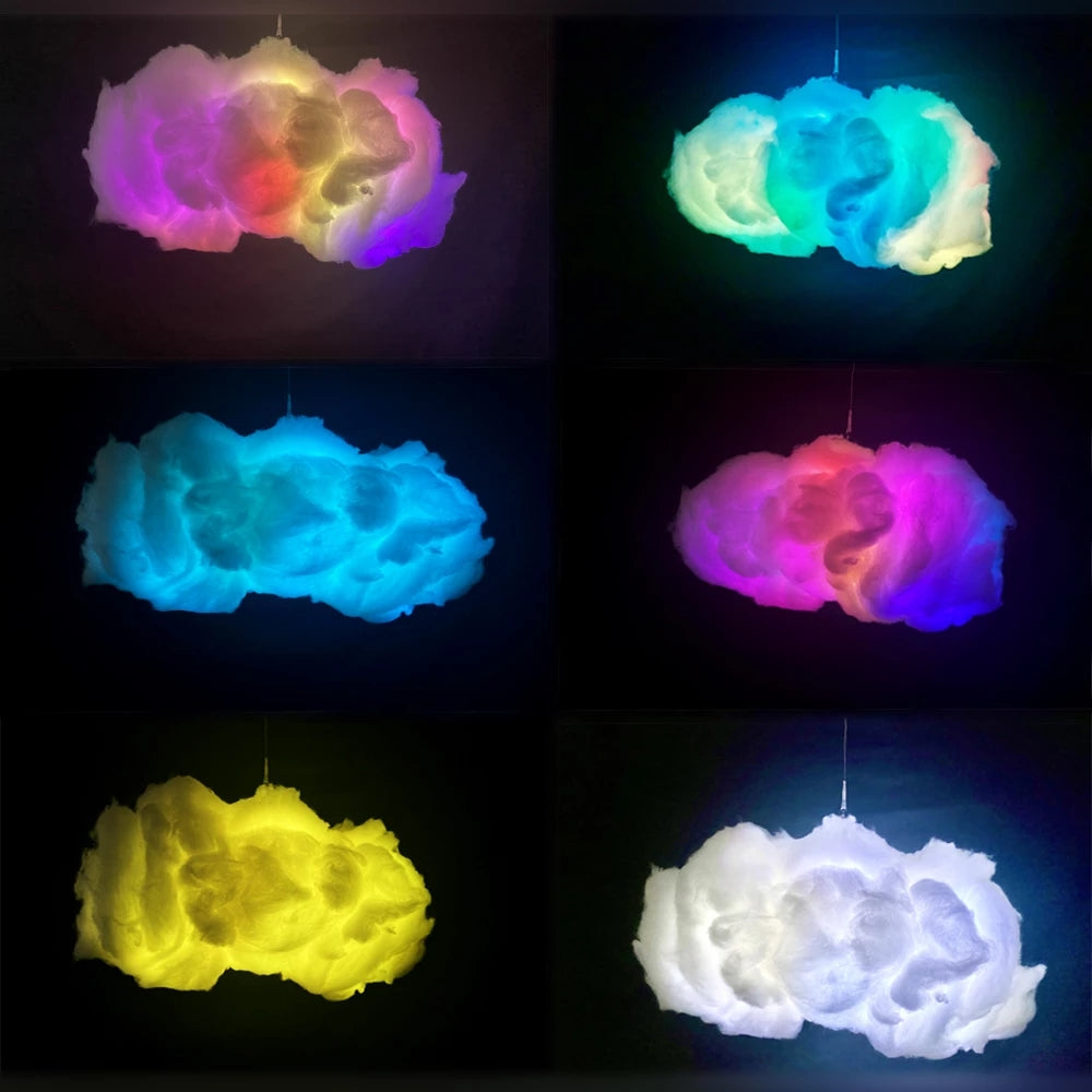 USB Cloud Light APP Control Music Synchronization 3D RGBIC Ambient Light Lightning Simulation Clouds 