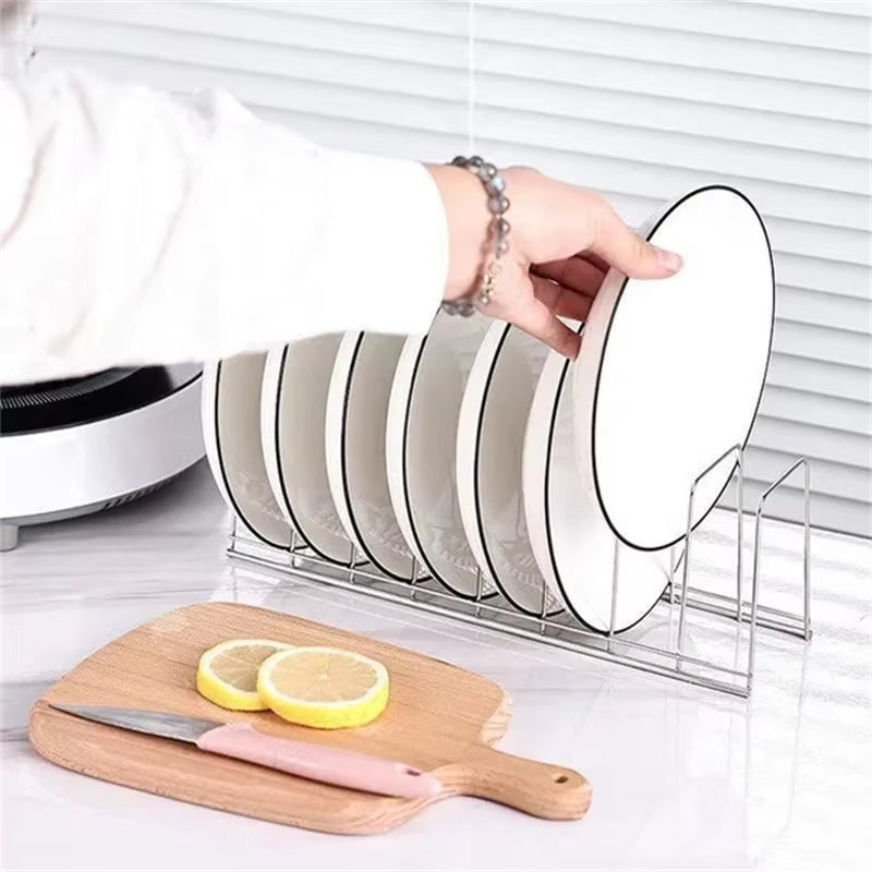 Stainless Steel Kitchen Organizer Dish Rack Household Kitchen Drainage Rack