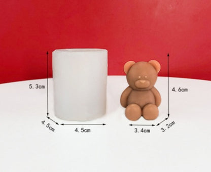 Animal Chubby Bear Scented Candle Plaster