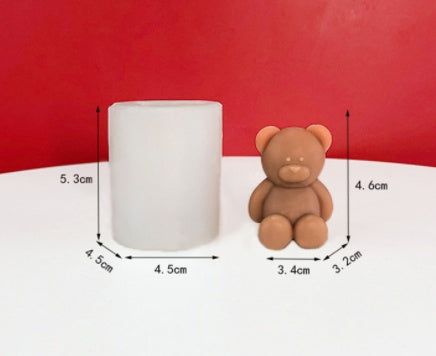 Animal Chubby Bear Scented Candle Plaster