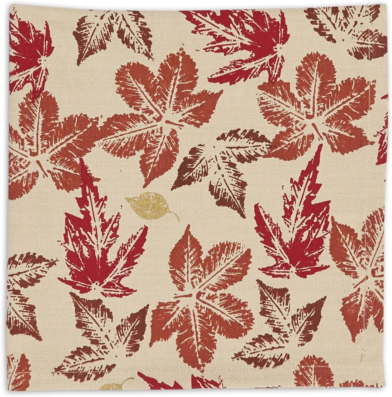 Rustic Autumn Leaves Cotton Napkin Set – 6 Pack (20x20)